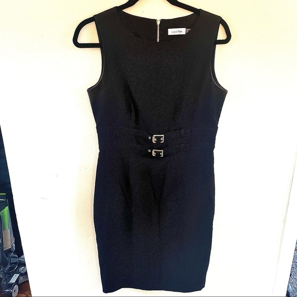 Calvin Klein Double Buckle Sheath Dress - Picture 3 of 7
